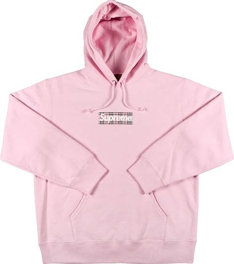 pink burberry supreme hoodie|supreme x Burberry goat.